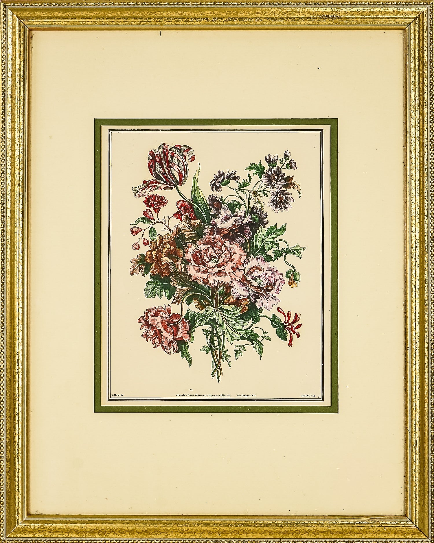 19th Fench Floral Print